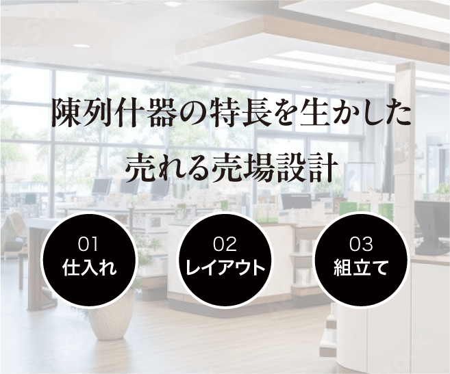 私達は陳列什器の専門家です